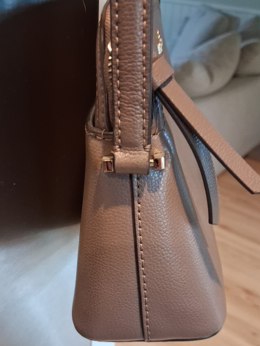 Kate Spade Brown Leather Crossbody Bag with Card Holder - Picture 4 of 10